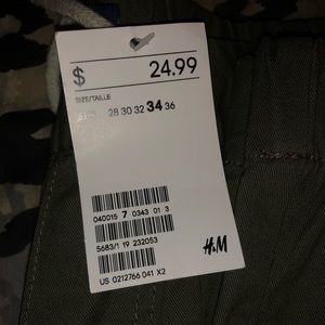 H&M Men’s Olive Green Joggers